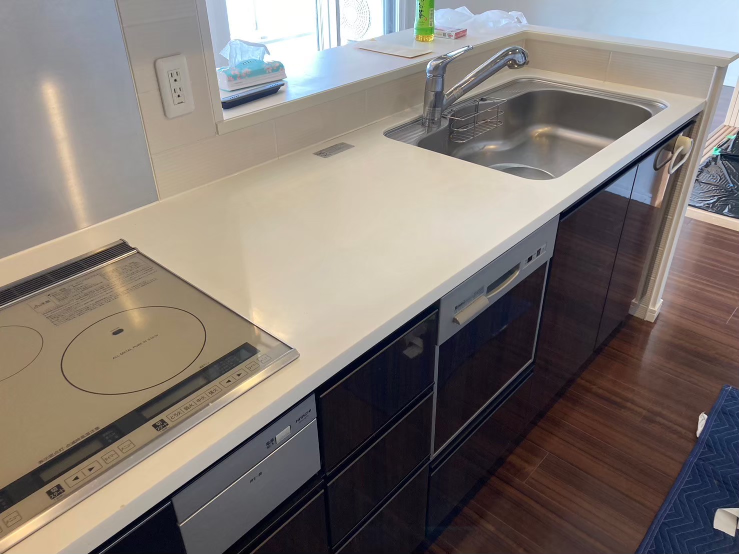 会津 リペア 人工大理石ひび割れ補修