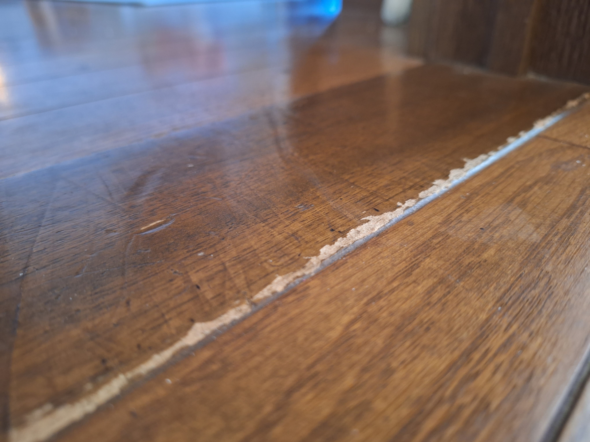 福島リペア-床鳴り・建具・アルミサッシ等住まいのキズ補修なら　「いわきリペアナビ」紹介　フローリング傷イメージ画像